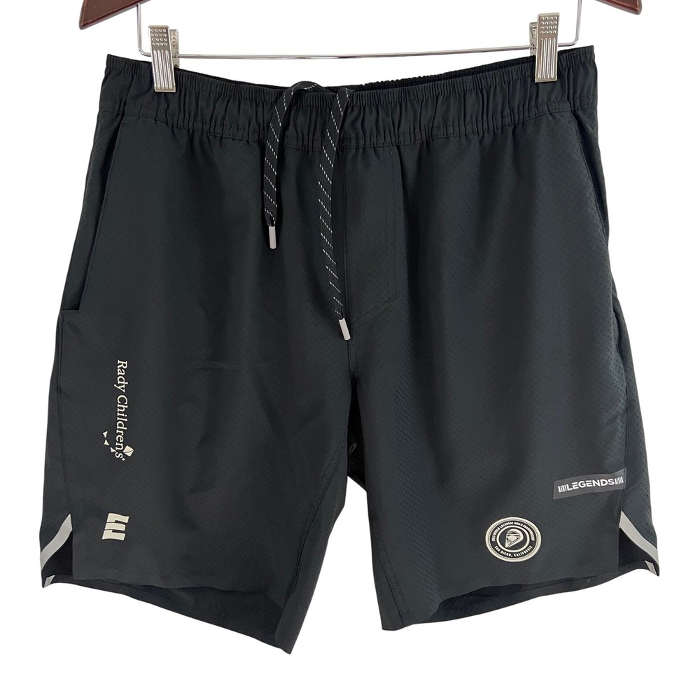 Legends Athletic Shorts Mens Large Black World Lacrosse Rady Childrens Logo